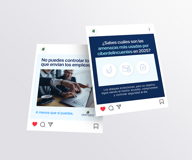 Social media content planning for Centurio International, integrated with the digital strategy and consistent with its corporate branding.